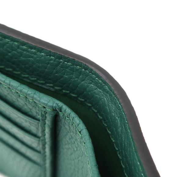 Gucci Bamboo Double G Medium Wallet Green - Picture 6 of 9